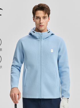 【高弹飞织】Munsingwear万星威高尔夫秋冬男士长袖卫衣连帽外套