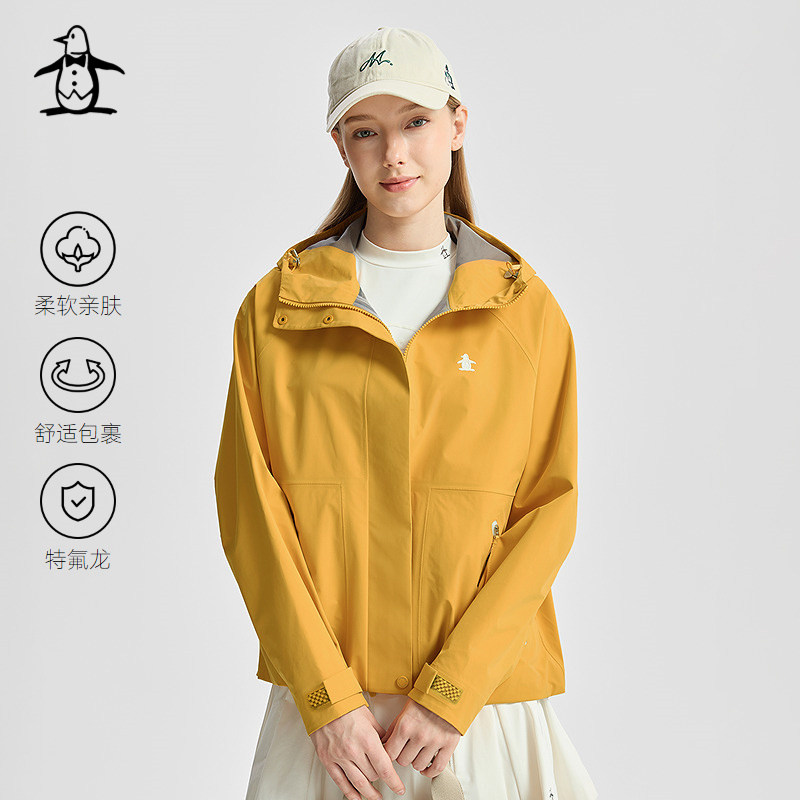 【特氟龙】Munsingwear万星威休闲冬季女士连帽夹克通勤冲锋衣
