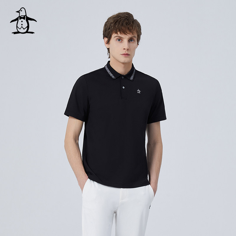 MUNSINGWEAR万星威高尔夫夏季男士黑色翻领速干运动POLO衫T恤短袖,运动/瑜伽/健身/球迷用品,高尔夫上装,淘宝优惠券,粉丝福利购,淘宝优惠卷