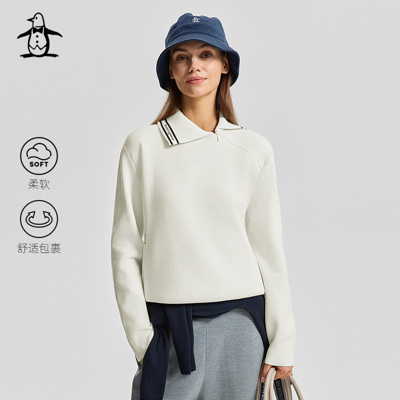 【柔顺透气】Munsingwear万星威休闲秋冬女士打底内搭翻领羊毛衫,女装/女士精品,毛针织衫,淘宝优惠券,粉丝福利购,淘宝优惠卷