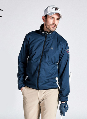 MUNSINGWEAR万星威男士秋冬高尔夫防泼水防风弹力拉链夹克外套