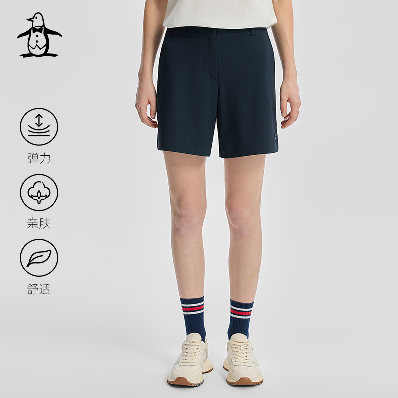 MUNSINGWEAR万星威高尔夫夏季女士运动速干短裤休闲宽松五分裤子