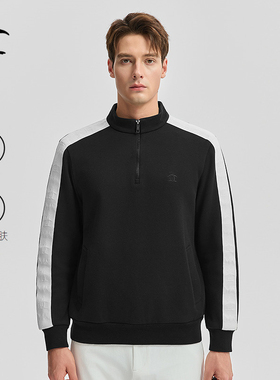 【牦牛绒】Munsingwear万星威休闲秋冬男士长袖半拉链卫衣外套