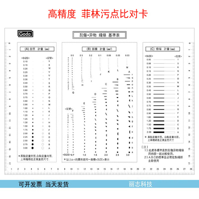 污点卡菲林尺丽志高精度