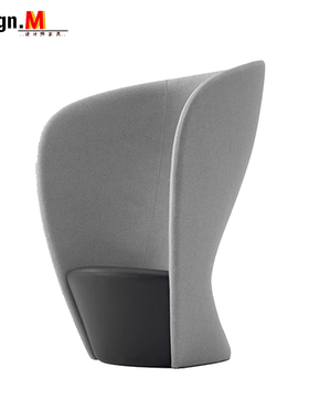Design.M创意家具shelter lounge chair/庇护椅玻璃钢会客洽谈椅