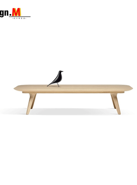 水曲柳实木设计师家具rectangular coffee table 咖啡桌 茶几边桌