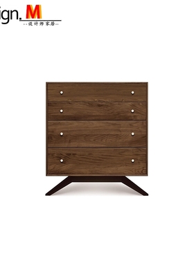 Design.M北欧实木设计师家具astrid 4 drawers dresser/4抽床头柜