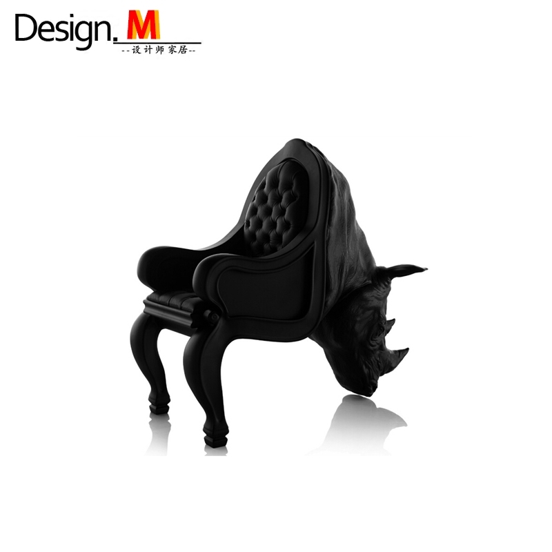 北欧异形rhinochair/犀牛椅躺