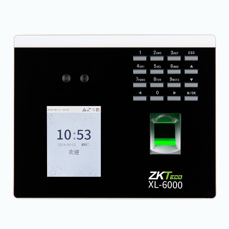 熵基科技XL-6000动态人脸识别考勤机指纹打卡机面部刷脸识别智能签到机门禁一体机门禁系统网络考勤机