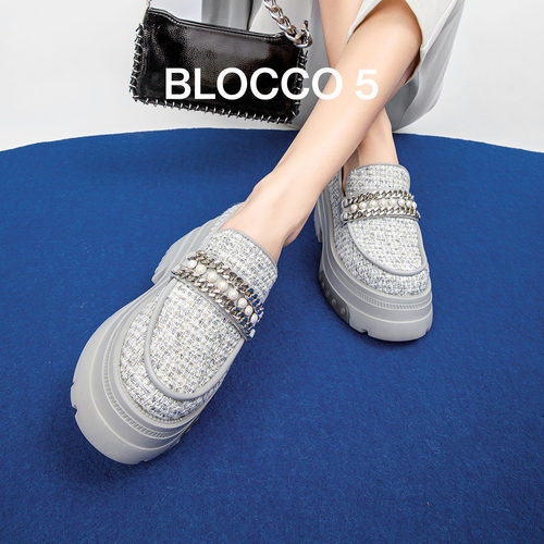 BLOCCO5乐福鞋厚底增高