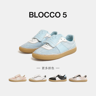 【邓佳鑫同款】BLOCCO5春季休闲鞋可拆卸鞋舌问号德训板鞋复古
