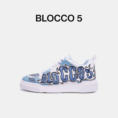 明星同款BLOCCO5情侣板鞋