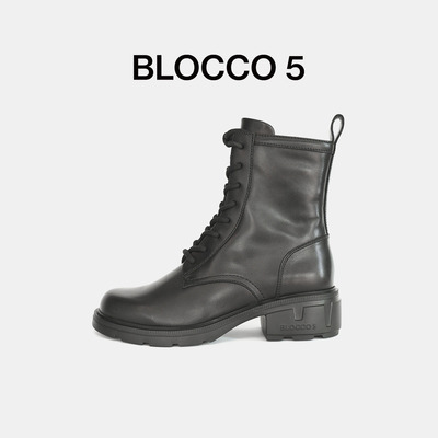 BLOCCO52026春季女复古马丁靴