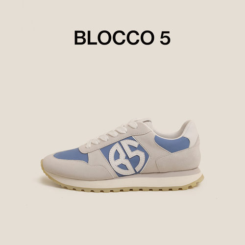 BLOCCO5经典复古撞色时尚休闲鞋