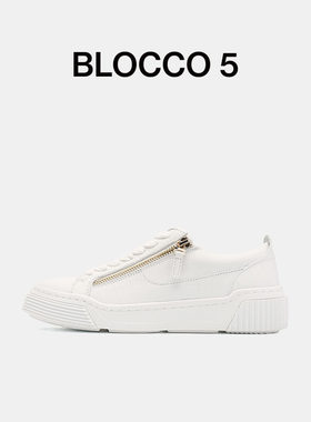BLOCCO5通勤休闲运动情侣小白鞋