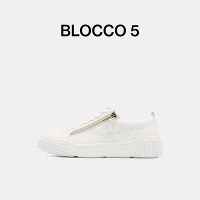 BLOCCO5通勤休闲运动情侣小白鞋