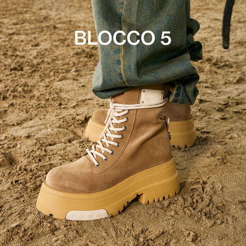 BLOCCO5秋冬新款女鞋厚底增高
