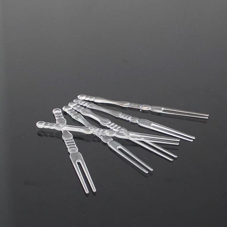 Bamboo Plastic disposable transparent Fruit fork thickening KTV Cake Fork hotel household crystalin the Tableware , Tableware , Fruit fork/Fruit sign  category - from Buy2taobao.com to provide professional Taobao agent buy service