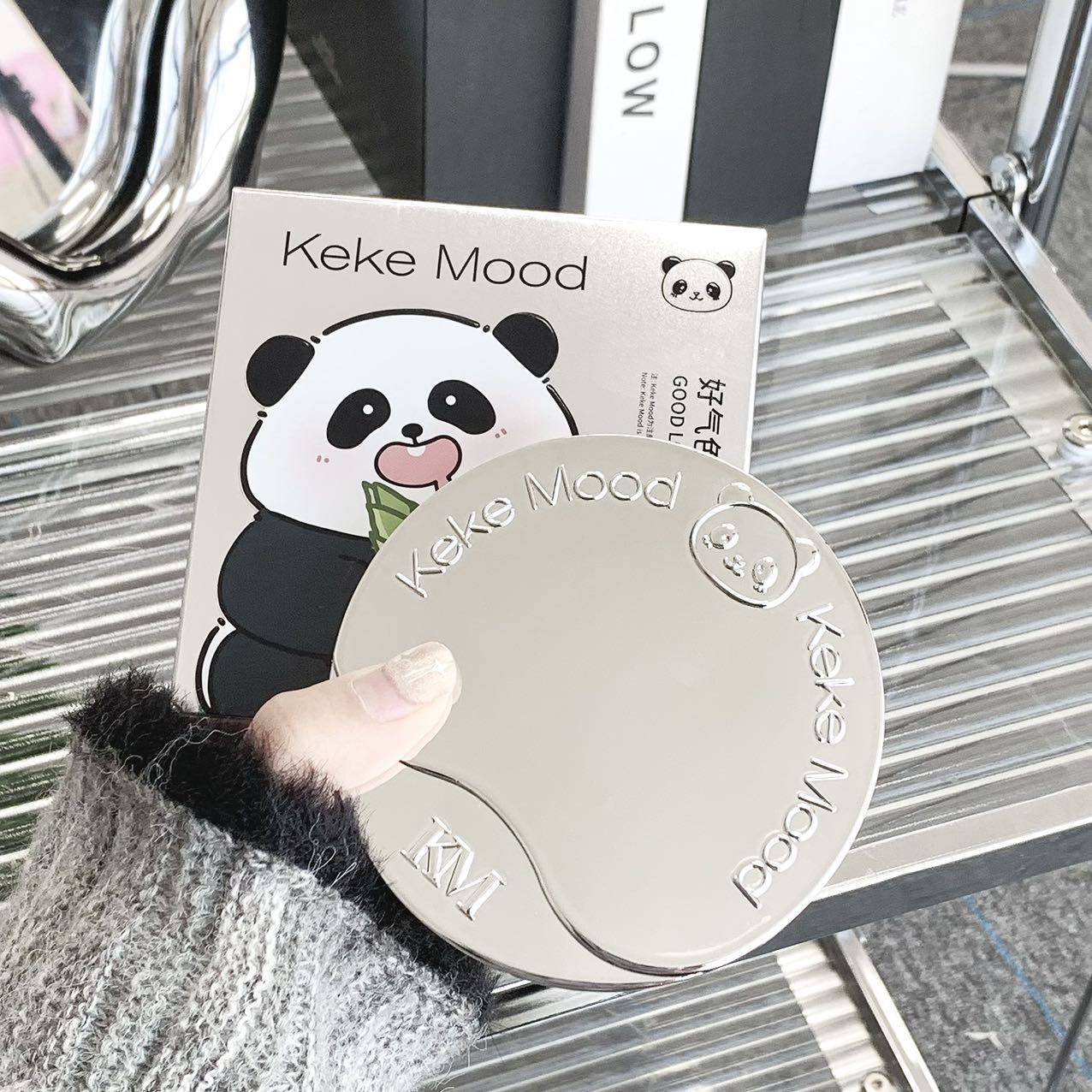 KEKE MOOD遮瑕提亮肤色持久不脱妆好气色小熊粉饼现货厂家批代发,彩妆/香水/美妆工具,粉饼,淘宝优惠券,粉丝福利购,淘宝优惠卷