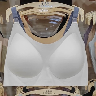 半糖棉纺孕妇文胸上开扣喂奶内衣怀孕期睡眠无感哺乳文胸加大3003