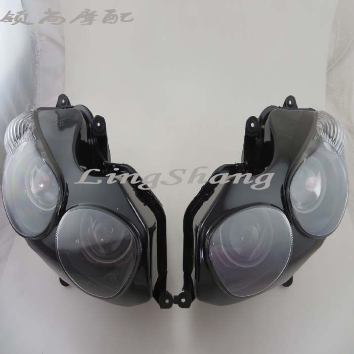 适用川崎ZX-14R ZZR1400 06 07-11六眼魔神大灯车头大灯大灯总成