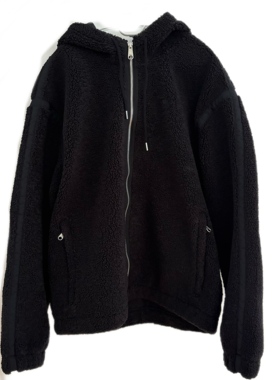 阿迪达斯休闲摇粒绒连帽外套男女同款拉链开衫保暖运动茄克II5807