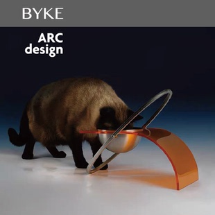 超现代风小体型宠物猫狗食盆水碗 Design独立设计师 抬高猫碗 ARC