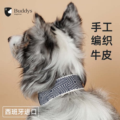 柔软项圈Buddys小牛皮项圈