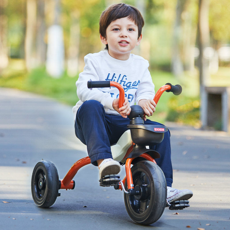 boso宝仕儿童三轮车脚踏车2-6岁童车宝宝折叠小孩自行车1-3幼童