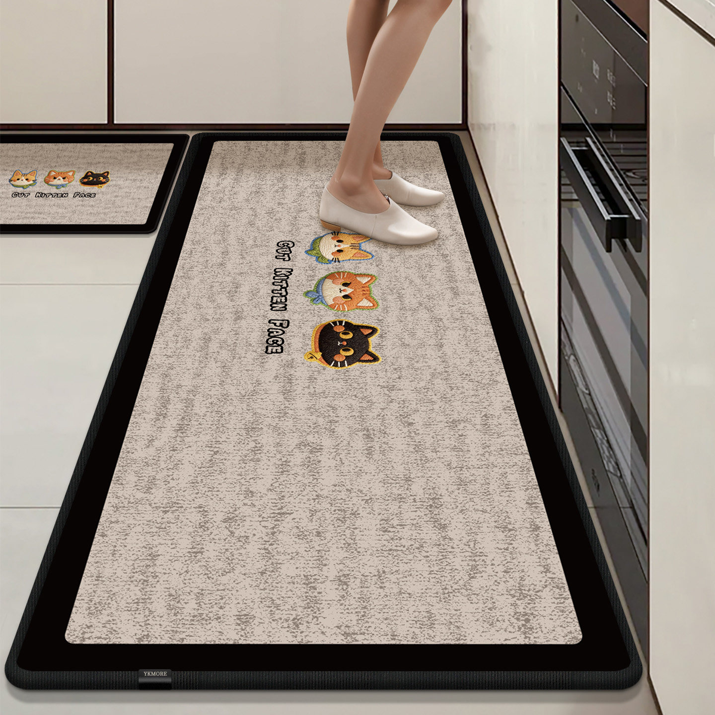 X厨房地垫YKMORE防滑地毯家用吸水吸油可免清洗专用脚垫2026新款,居家布艺,厨房地垫,淘宝优惠券,粉丝福利购,淘宝优惠卷