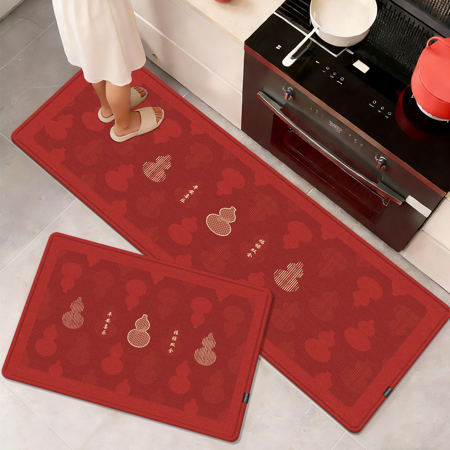 2026新款厨房地垫防滑防油可擦免洗防水速干地毯脚垫吸油脚踩垫子,居家布艺,厨房地垫,淘宝优惠券,粉丝福利购,淘宝优惠卷