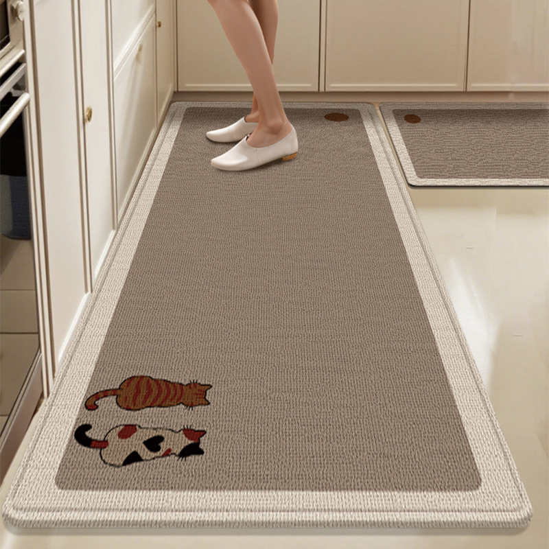 厨房地垫防滑防油可擦免洗防水耐脏专用垫子吸油脚垫2025新款地毯