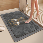 吸水防滑浴室地垫卫生间硅藻泥厕所家用地毯卫浴门口洗手间脚垫子