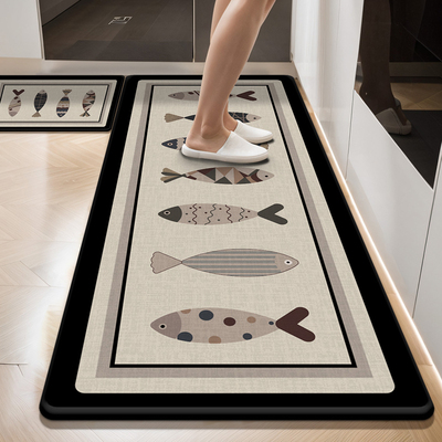 厨房地垫防滑防油可擦免清洗吸水