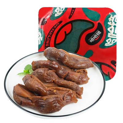 【哈哈镜食品旗舰店】锁鲜装 卤鸭胗158g 鸭货卤味休闲下酒菜