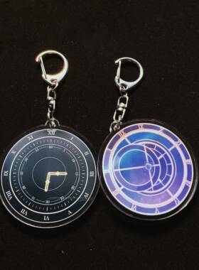 phigros天文钟钥匙扣鸽游时钟挂件可做卡通动漫亚克力挂饰 包配饰