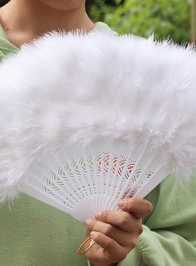 走秀孔雀扇婚礼扇夜上海扇旗袍