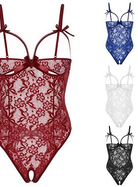 Sexy lingerie women's lace openwork sling sexy suit