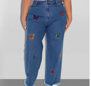 plus big size woman pants girl trousers women jeans 2025 裤