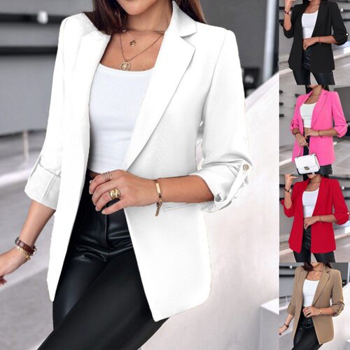 Autumn/winter women long sleeved cardigan suit女长袖西装外套