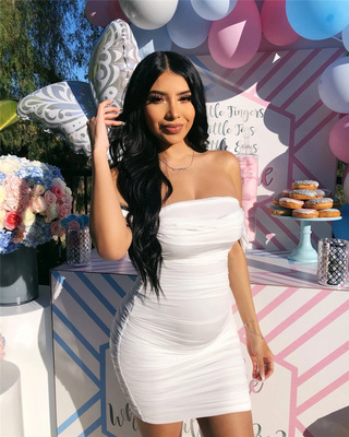 платьяе мода women dress white lady clothes party