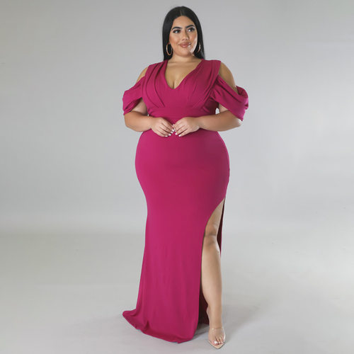 big size plus dresses women casual ladies party dress long
