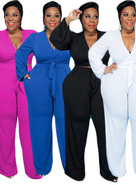 Women Loose 2 pices Casual Fashion Large Size 2 sets 2021