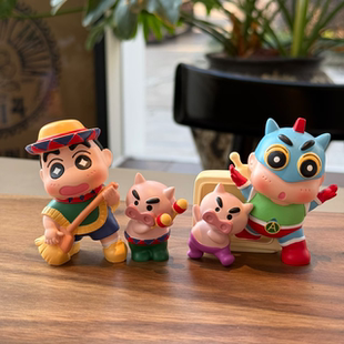 蜡笔小新网红爆款盲盒2025新款女孩可爱肥嘟嘟的小星愿左卫门手办