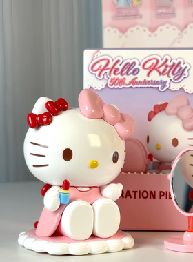 正版三丽鸥HelloKitty日常生活系列摆件盲盒2025新款凯蒂猫送礼物