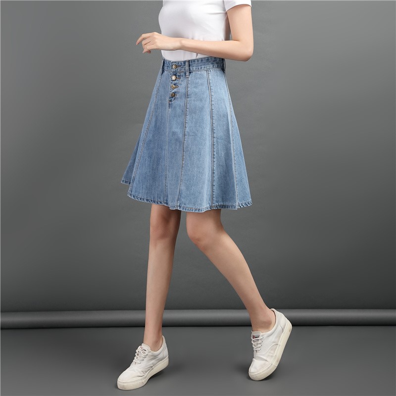 Easy skirt skirt Mid length version 2020 summer new pattern Paige Pendulum Umbrella skirt have cash less than that is registered in the accounts cowboyin the Women's clothing/Boutique , Skirts  category - from Buy2taobao.com to provide professional Taobao agent buy service