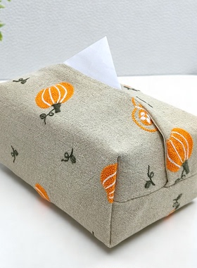 手作刺绣抽纸袋布艺纸巾盒纸巾袋餐巾纸收纳袋有型手工纸巾套