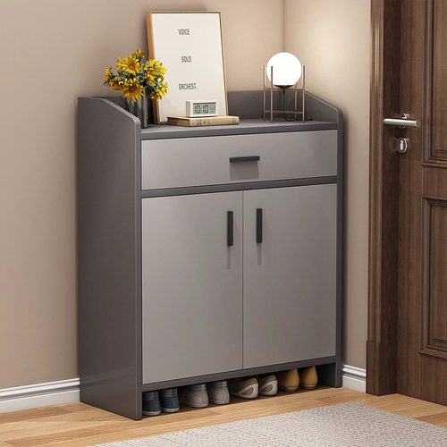 轻奢实木鞋柜家用门口室内入户小户型玄关储物柜简易多层收纳鞋架