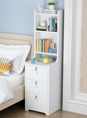 20/25/30cm夹缝收纳柜子抽屉式缝隙储物柜卧室床边窄床头柜置物架