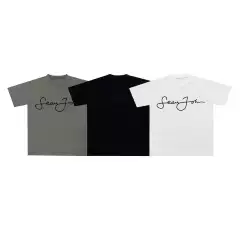 Kanye Yeezy X Gosha Signature Vulture Short-Sleeve T-Shirt, Unisex Summer Print Tee, Loose Fit